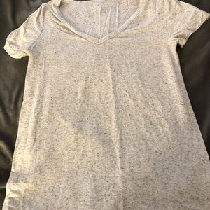 Gray v neck shirt